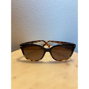 Coach HC 8132 L109 Black Tortoise Polarized Cat Eye Sunglasses 5438T5 57mm